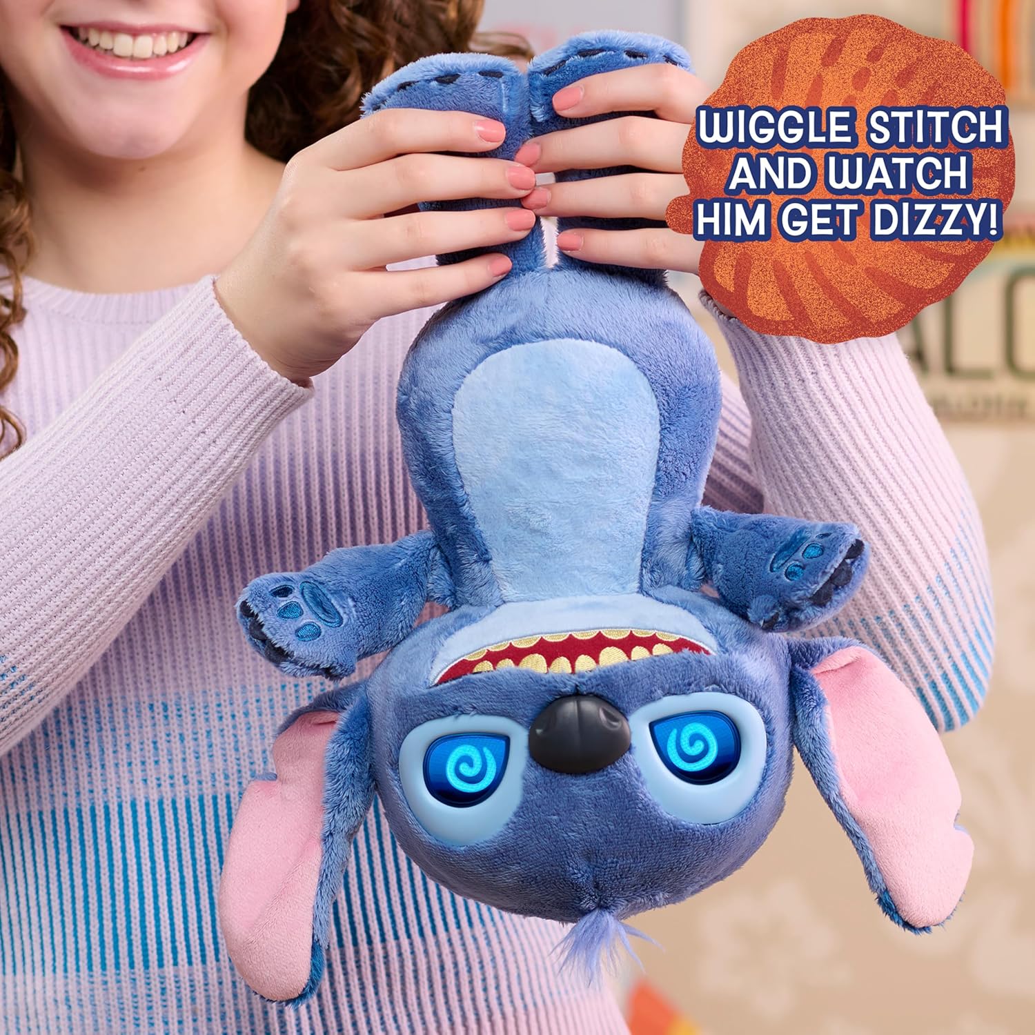 Disney Stitch Many Moods - Interaktives Plüschtier mit LCD-Augen & über 50 Sounds 11583 Plüsch, Spielzeug