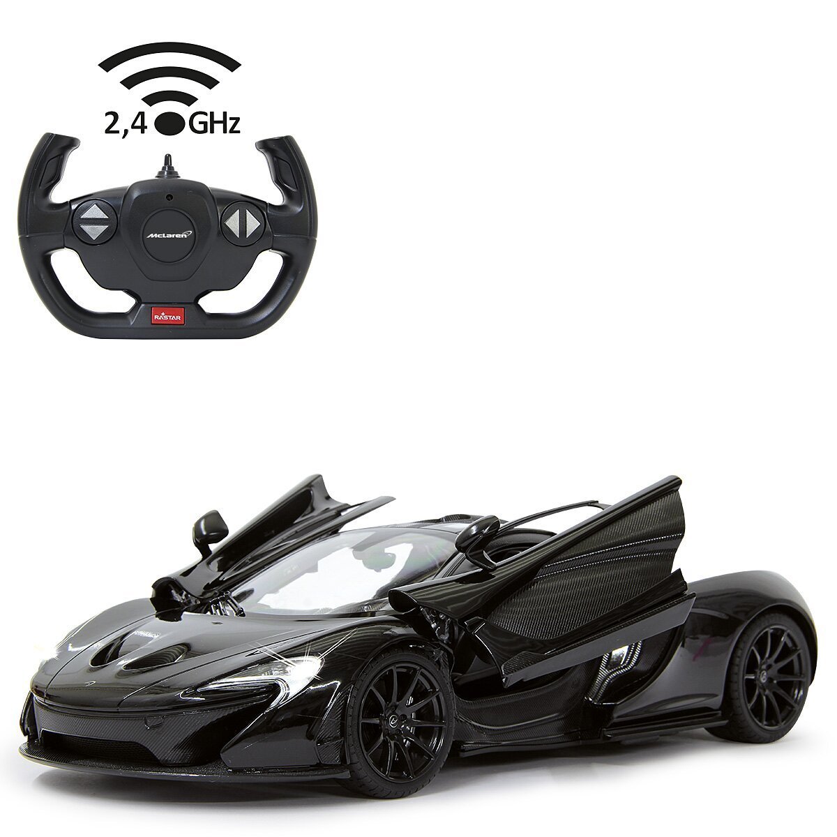 JAMARA McLaren P1 1:14 schwarz 2,4GHz Tür manuell ab 6 Jahren JAMARA McLaren P1 1:14 schwarz 2,4GHz Tür manuell ab 6 Jahren