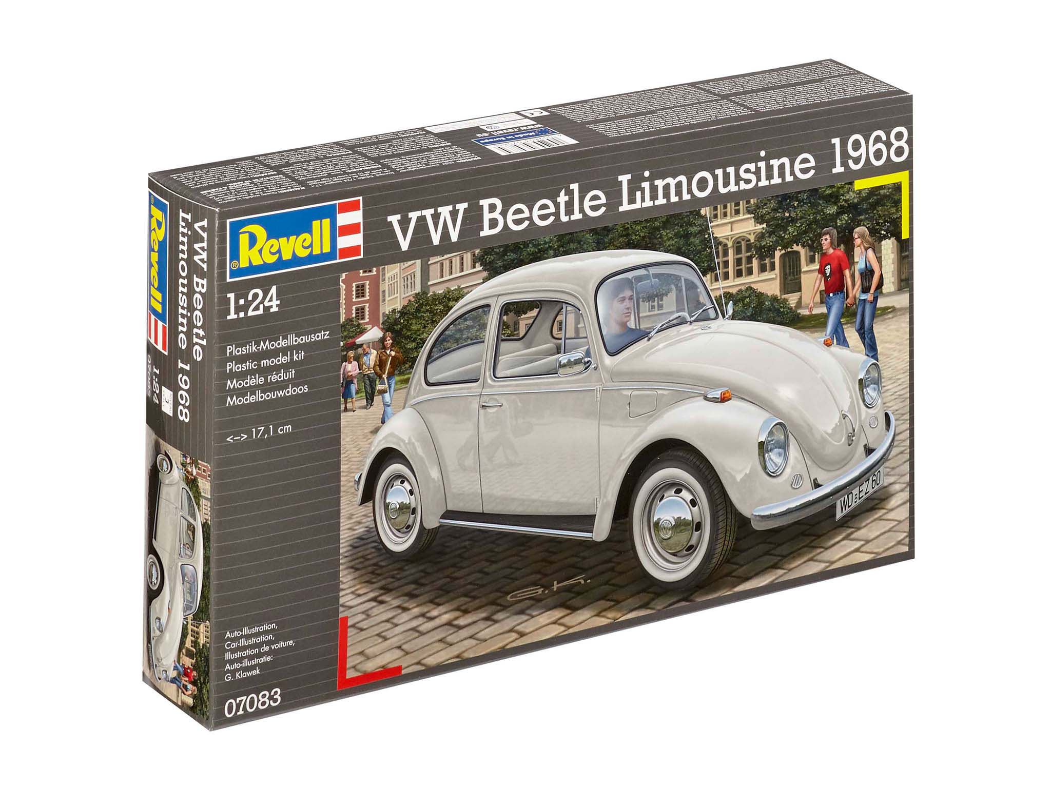 Revell 07083 VW Beetle Limousine 1968 Modellbausatz Auto, Coupe, Rad, Limousine, Leichtmetallfelge